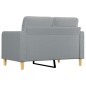 vidaXL Sofá de 2 plazas de tela gris claro 120 cm vidaXL Sofá de 2 plazas de tela gris claro 120 cm