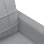 vidaXL Sofá de 2 plazas de tela gris claro 120 cm vidaXL Sofá de 2 plazas de tela gris claro 120 cm