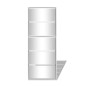 vidaXL Mueble zapatero 5 cajones con espejo blanco 63x17x169,5 cm vidaXL Mueble zapatero 5 cajones con espejo blanco 63x17x169,5 cm