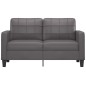 vidaXL Sofá de 2 plazas de cuero sintético gris 140 cm vidaXL Sofá de 2 plazas de cuero sintético gris 140 cm