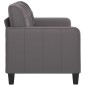 vidaXL Sofá de 2 plazas de cuero sintético gris 140 cm vidaXL Sofá de 2 plazas de cuero sintético gris 140 cm