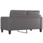 vidaXL Sofá de 2 plazas de cuero sintético gris 140 cm vidaXL Sofá de 2 plazas de cuero sintético gris 140 cm