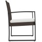 vidaXL Sillas de comedor para jardín 2 uds PP aspecto de ratán negro vidaXL Sillas de comedor para jardín 2 uds PP aspecto de ratán negro