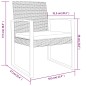vidaXL Sillas de comedor para jardín 2 uds PP aspecto de ratán negro vidaXL Sillas de comedor para jardín 2 uds PP aspecto de ratán negro