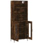 vidaXL Aparador alto madera contrachapada roble ahumado 69,5x34x180 cm vidaXL Aparador alto madera contrachapada roble ahumado 69,5x34x180 cm