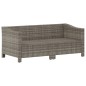 vidaXL Set de muebles de jardín 2 pzas cojines ratán sintético gris vidaXL Set de muebles de jardín 2 pzas cojines ratán sintético gris