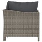 vidaXL Set de muebles de jardín 2 pzas cojines ratán sintético gris vidaXL Set de muebles de jardín 2 pzas cojines ratán sintético gris