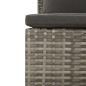 vidaXL Set de muebles de jardín 2 pzas cojines ratán sintético gris vidaXL Set de muebles de jardín 2 pzas cojines ratán sintético gris