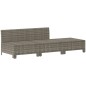 vidaXL Set de muebles de jardín 3 pzas y cojines ratán sintético gris vidaXL Set de muebles de jardín 3 pzas y cojines ratán sintético gris