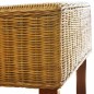 vidaXL Sillas de comedor 4 unidades ratán marrón natural vidaXL Sillas de comedor 4 unidades ratán marrón natural