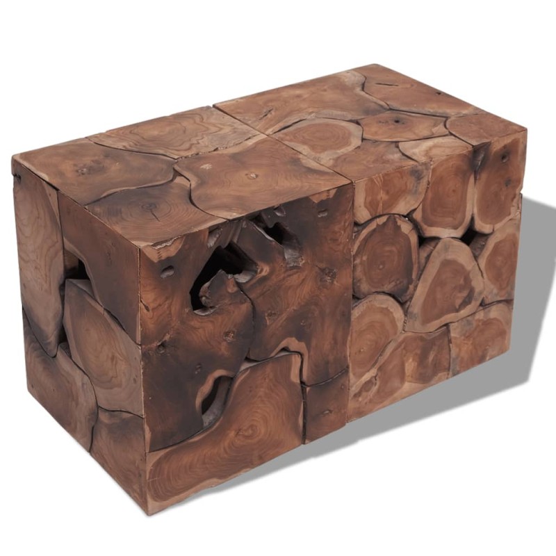 vidaXL Taburetes/mesa de centro madera de teca maciza vidaXL Taburetes/mesa de centro madera de teca maciza