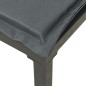 vidaXL Sillón esquina jardín con cojines ratán sintético negro y gris vidaXL Sillón esquina jardín con cojines ratán sintético negro y gris