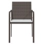 vidaXL Sillas jardín y cojines 2 uds ratán sintético marrón 56x59x84cm vidaXL Sillas jardín y cojines 2 uds ratán sintético marrón 56x59x84cm