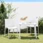 vidaXL Sillas de jardín 2 uds polipropileno blanco 50x46x80 cm vidaXL Sillas de jardín 2 uds polipropileno blanco 50x46x80 cm