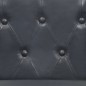 vidaXL Sillón de cuero auténtico gris vidaXL Sillón de cuero auténtico gris