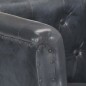 vidaXL Sillón de cuero auténtico gris vidaXL Sillón de cuero auténtico gris