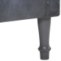 vidaXL Sillón de cuero auténtico gris vidaXL Sillón de cuero auténtico gris