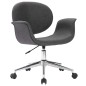 vidaXL Silla de comedor giratoria de tela gris vidaXL Silla de comedor giratoria de tela gris