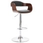 vidaXL Taburete de cocina madera contrachapada y tela gris vidaXL Taburete de cocina madera contrachapada y tela gris
