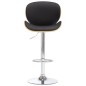 vidaXL Taburete de cocina cuero sintético negro vidaXL Taburete de cocina cuero sintético negro