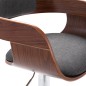 vidaXL Taburete de cocina madera contrachapada y tela gris vidaXL Taburete de cocina madera contrachapada y tela gris