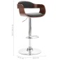 vidaXL Taburete de cocina madera contrachapada y tela gris vidaXL Taburete de cocina madera contrachapada y tela gris