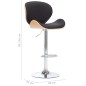 vidaXL Taburete de cocina cuero sintético negro vidaXL Taburete de cocina cuero sintético negro