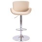 vidaXL Taburete de cocina cuero sintético color crema vidaXL Taburete de cocina cuero sintético color crema