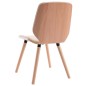 vidaXL Sillas de comedor 2 unidades cuero sintético color crema