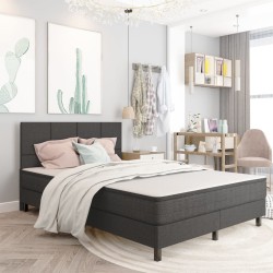vidaXL Cabecero de tela gris oscuro 180x200 cm 