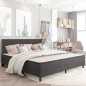 vidaXL Estructura de cama Box Spring tela gris 200x200 cm vidaXL Estructura de cama Box Spring tela gris 200x200 cm