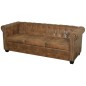 vidaXL Sofás Chesterfield de 2 y 3 plazas marrón vidaXL Sofás Chesterfield de 2 y 3 plazas marrón