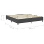 vidaXL Estructura de cama Box Spring tela gris 200x200 cm vidaXL Estructura de cama Box Spring tela gris 200x200 cm