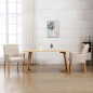 vidaXL Silla de comedor con reposabrazos de tela beige vidaXL Silla de comedor con reposabrazos de tela beige