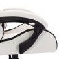 vidaXL Silla gaming con luces LED RGB cuero sintético blanco y negro vidaXL Silla gaming con luces LED RGB cuero sintético blanco y negro