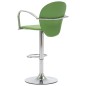 vidaXL Taburete de cocina con reposabrazos cuero sintético verde vidaXL Taburete de cocina con reposabrazos cuero sintético verde