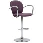 vidaXL Taburetes cocina con reposabrazos 2 uds cuero sintético morado vidaXL Taburetes cocina con reposabrazos 2 uds cuero sintético morado