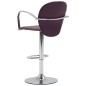 vidaXL Taburetes cocina con reposabrazos 2 uds cuero sintético morado vidaXL Taburetes cocina con reposabrazos 2 uds cuero sintético morado