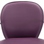 vidaXL Taburetes cocina con reposabrazos 2 uds cuero sintético morado vidaXL Taburetes cocina con reposabrazos 2 uds cuero sintético morado