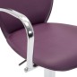 vidaXL Taburetes cocina con reposabrazos 2 uds cuero sintético morado vidaXL Taburetes cocina con reposabrazos 2 uds cuero sintético morado
