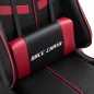 vidaXL Silla gaming con reposapiés cuero sintético color vino tinto vidaXL Silla gaming con reposapiés cuero sintético color vino tinto