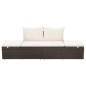 vidaXL Cama de jardín 195x60 cm ratán sintético marrón vidaXL Cama de jardín 195x60 cm ratán sintético marrón