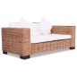 vidaXL Conjunto de sofás 15 piezas ratán natural vidaXL Conjunto de sofás 15 piezas ratán natural