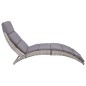 vidaXL Tumbona con cojín ratán sintético gris vidaXL Tumbona con cojín ratán sintético gris