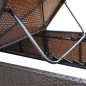 vidaXL Tumbona con cojín ratán sintético marrón vidaXL Tumbona con cojín ratán sintético marrón