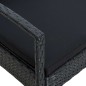 vidaXL Sillón de jardín con cojín ratán sintético negro vidaXL Sillón de jardín con cojín ratán sintético negro