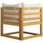 vidaXL Juego muebles de jardín y cojines 5 piezas madera maciza acacia vidaXL Juego muebles de jardín y cojines 5 piezas madera maciza acacia