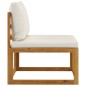 vidaXL Juego muebles de jardín y cojines 5 piezas madera maciza acacia vidaXL Juego muebles de jardín y cojines 5 piezas madera maciza acacia