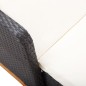 vidaXL Tumbona de ratán sintético y madera maciza de acacia negro vidaXL Tumbona de ratán sintético y madera maciza de acacia negro