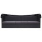 vidaXL Tumbona de jardín con toldo ratán sintético negro vidaXL Tumbona de jardín con toldo ratán sintético negro